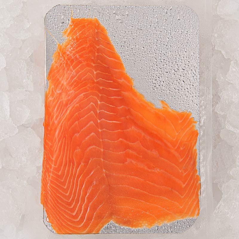 4 tranches de SAUMON DE FRANCE Fumé, élevé à Cherbourg