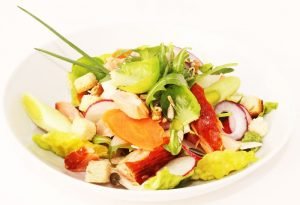 Salade Fantaisie Flaky et tome de brebis