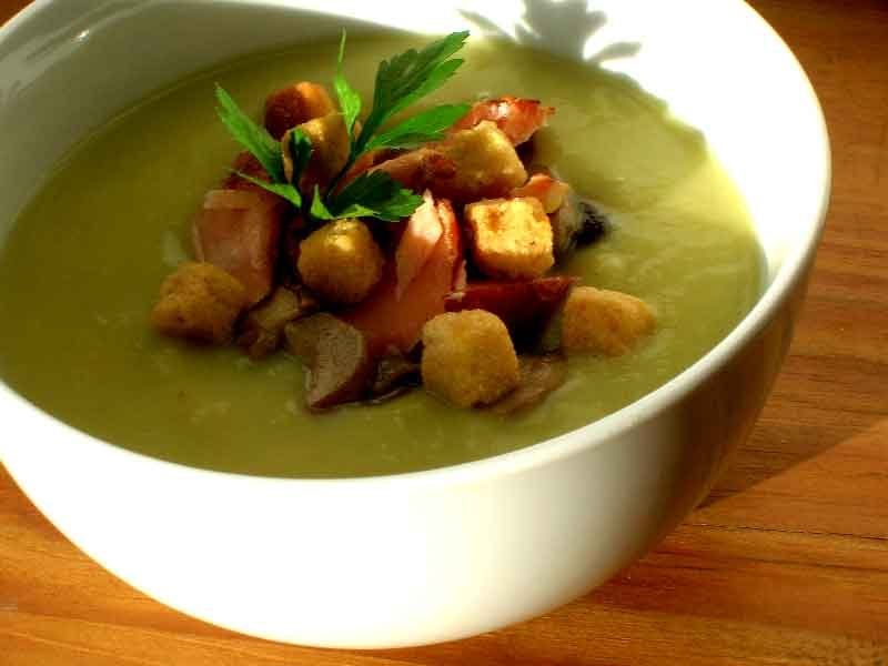 Saumon flaky, et potage de saison